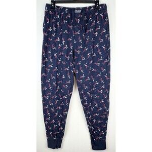 Polo Ralph Lauren Men's Navy Blue Anchor Pajama Lounge Pants , Size Medium
